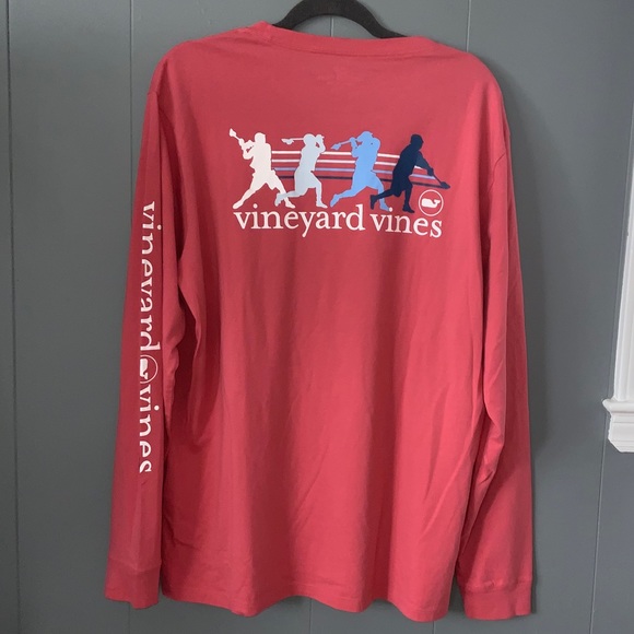 NWT Salmon Long sleeve Vineyard Vines Shirt - Picture 3 of 3